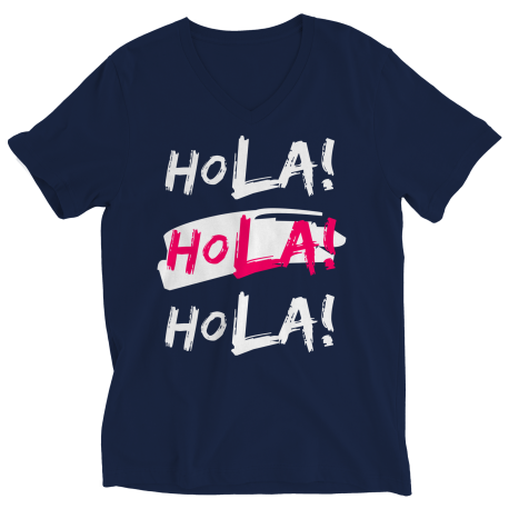 Hola Hola Spanish V Neck Shirt