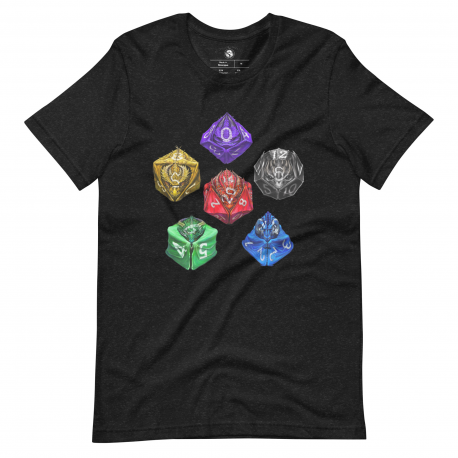 Dragon Dice Set Unisex t-shirt