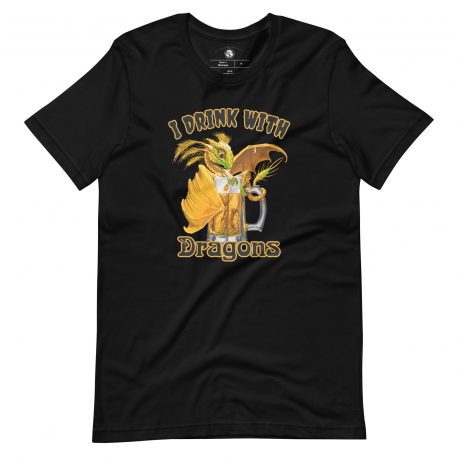 I Drink with Dragons Beer Unisex t-shirt