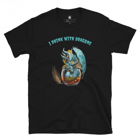 WHISKEY DRAGON Unisex T-Shirt - I Drink with Dragons