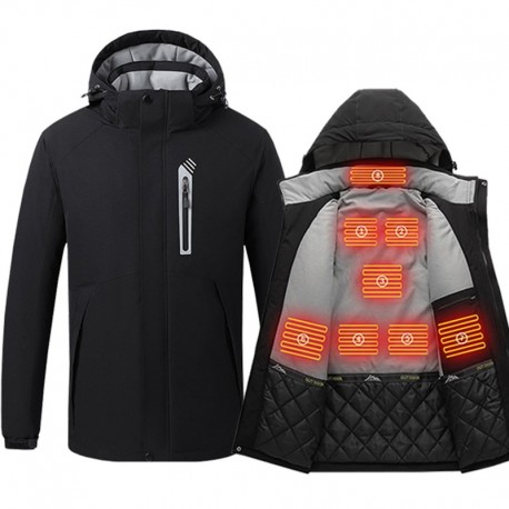 Warrior Electric Wear -- Men's Electric Heated Hooded Jacket