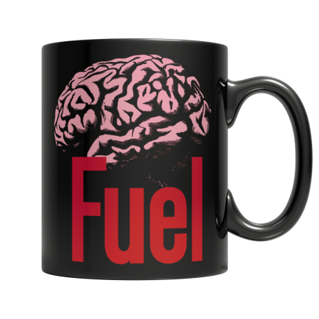 Brain Fuel - Black Mug