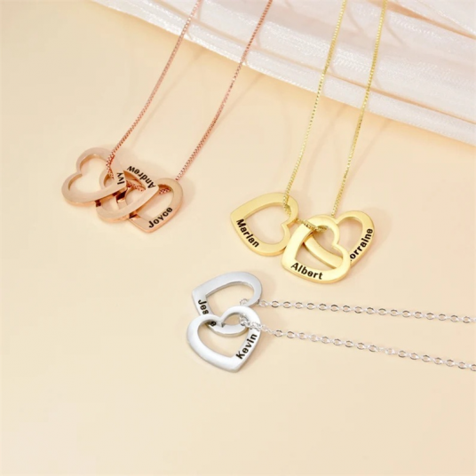 Gepersonaliseerde hart ketting