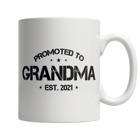 Promoted To Grandma EST 2021 - White Mug