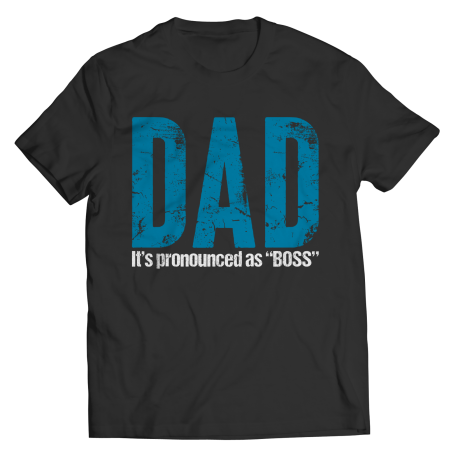 dad - pronounced as boss - black MUG