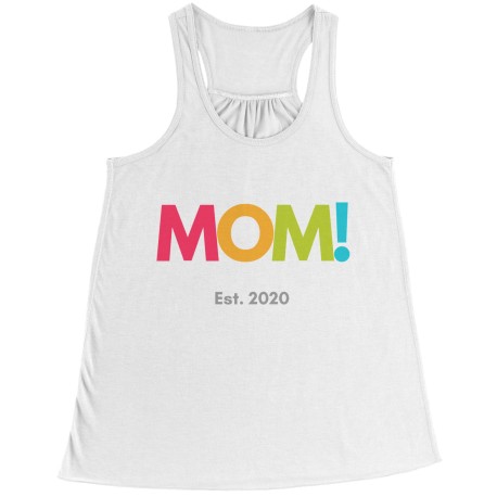 Mom Est 2020  Racerback Vest/ Tank Top  for  Mom
