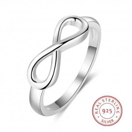 925 Sterling Silver Infinity Ring ✵ Personalized or Non Customized Eternity Ring✵ Endless Love Gift Rings for Women