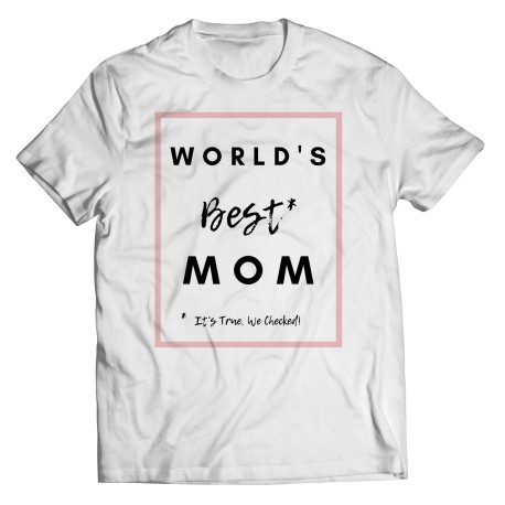 World's Best Mom Black Font T-shirt for Mom
