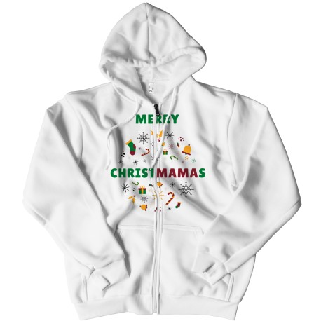 Merry ChristMAMAs Zipper Hoodie for Mom