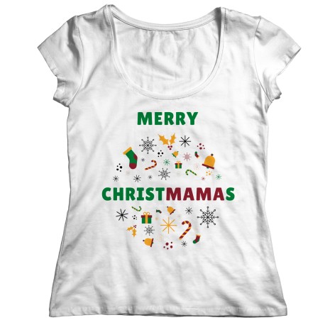 Merry ChristMAMAs Ladies T-Shirt for Mom