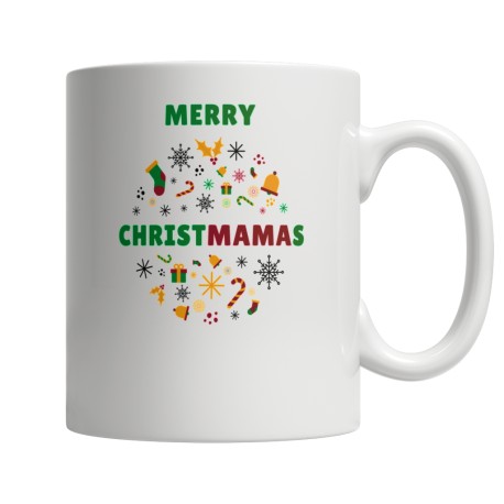 Merry ChristMAMAs White 11oz Mug for Mom