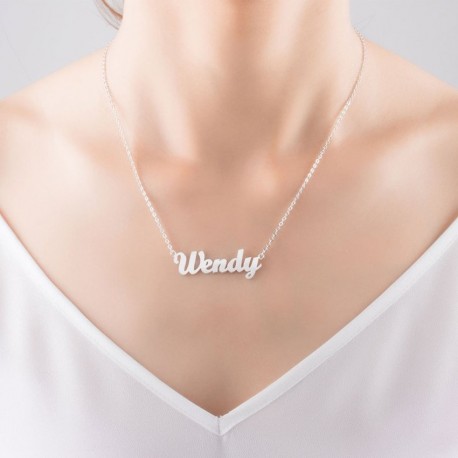 Custom Name Necklace Personalized Jewelry ✵ Gifts for Mom ✵ Mothers Day, Christmas or Birthday ✵ Handmade Nameplate Pendant Ne