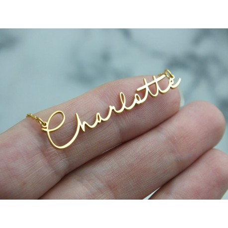 Custom Handwriting Name Necklace ✵ Personalized Gifts, ✵ Personalized Jewelry, ✵ Dainty Name Necklace ✵ Custom Name Necklace