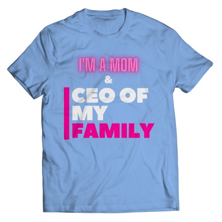 CEO Mom Black Pink! Fun T-Shirt. Perfect Gifts for Mom for Christmas, Birthdays, Mother's Day or Anniversary