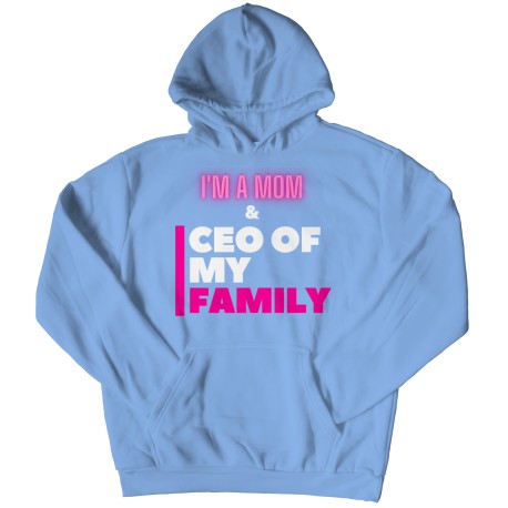 CEO Mom Black Pink! Fun Hoodie. Perfect Gifts for Mom for Christmas, Birthdays, Mother's Day or Anniversary