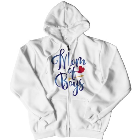 Fantastic Mom of Boys Zipper Hoodie, for Mom. They are perfect Gifts for Mom for Christmas, Birthdays, Mother's Day or Anniversa