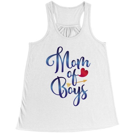 Buy this Fantastic Mom of Boys Racerback Vest for Mom. They are perfect Gifts for Mom for Christmas, Birthdays, Mother's Day or 