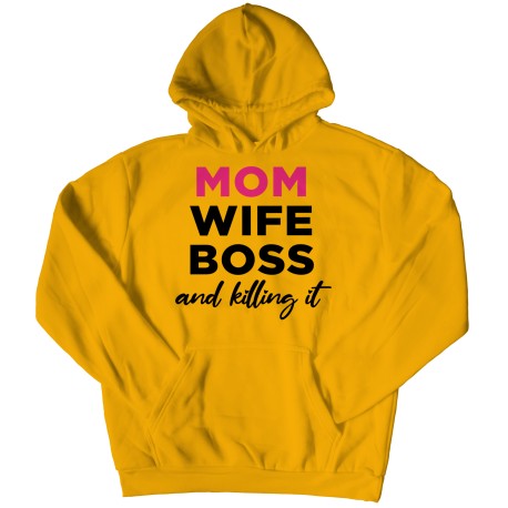 Fantastic Mom Wife Boss Hoodie  for Mom. They are perfect Gifts for Mom for Christmas, Birthdays, Mother's Day or Anniversary
