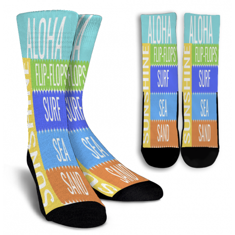 Aloha Crew Socks