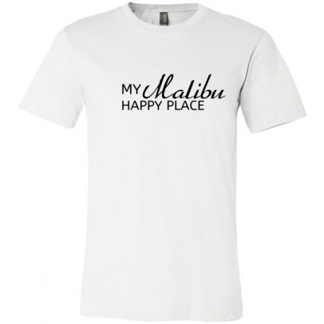 My Happy Place Malibu Unisex Tee - Black Print