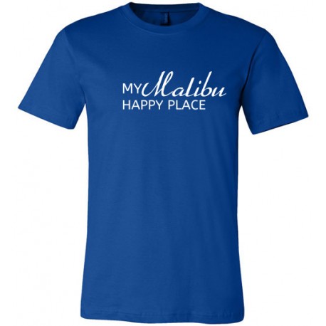 My Happy Place Malibu Unisex Tee - White Print