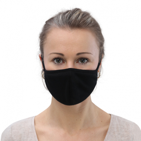 Reusable Black Unisex Face Mask Pack of 3