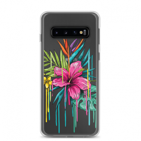 Pink Tropical Flower Samsung Phone Case
