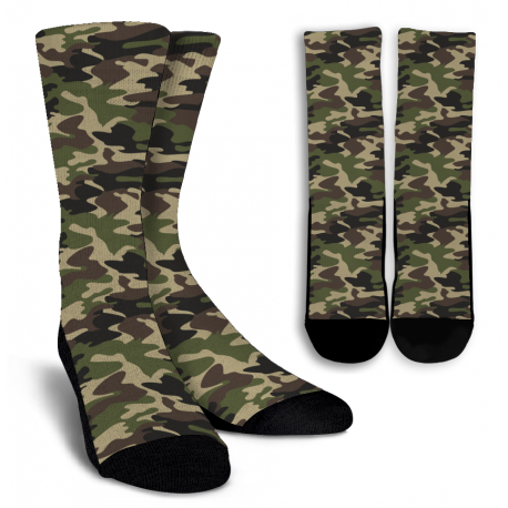Army Camouflage Crew Socks