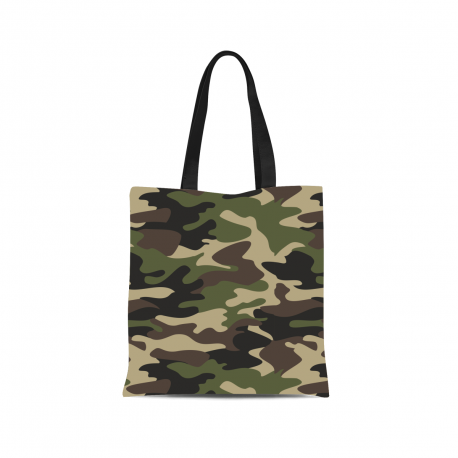 Army Camouflage Canvas Tote Bag