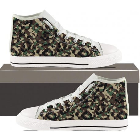 Splash of Camouflage Hightop Sneakers