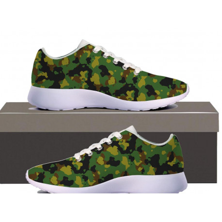 Green Camouflage Sneakers