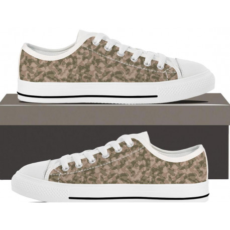 Stylish Rose Camouflage Low Top Sneaker