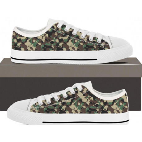 Splash of Camouflage Low Top Sneaker