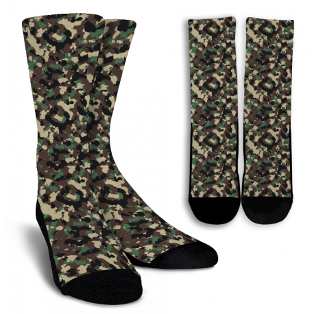 Splash of Camouflage Crew Socks