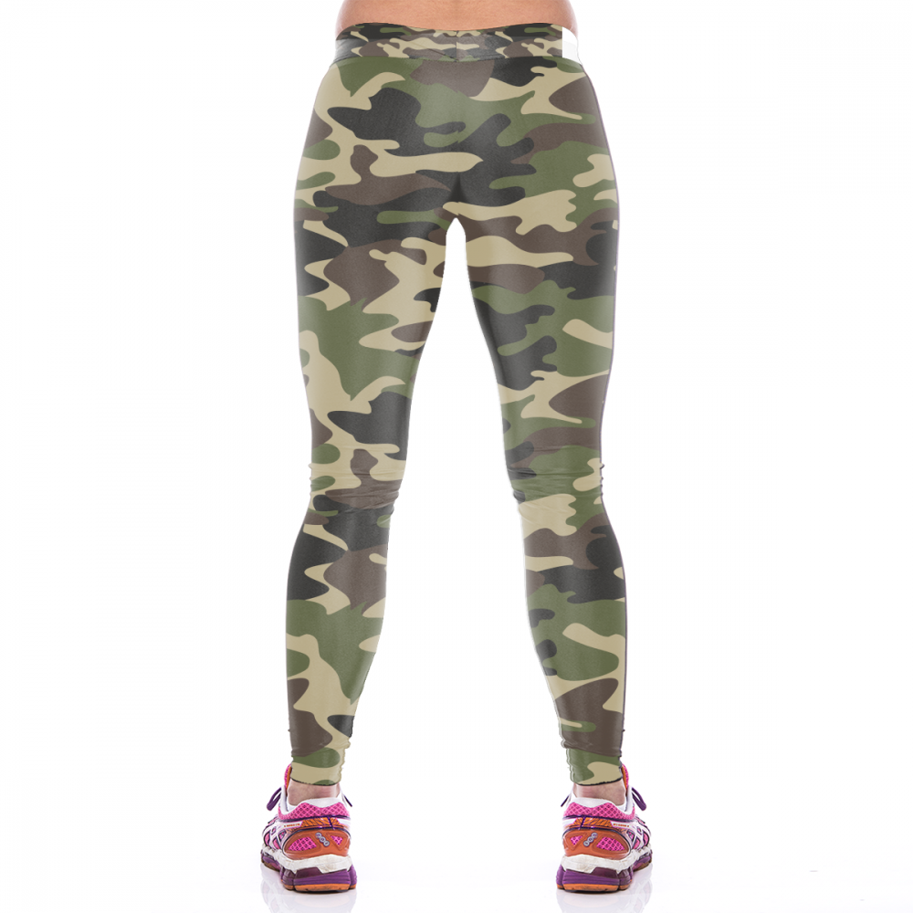Army Camo Fashion Leggings For Women l Glassy Hills