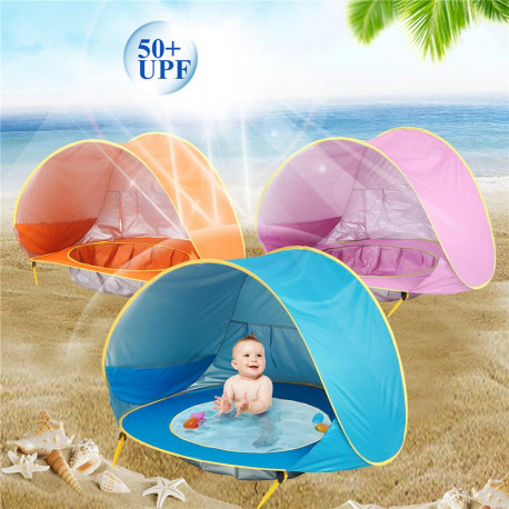 Beach Baby Waterproof Pop-up Canopy and Pool with UV Protection