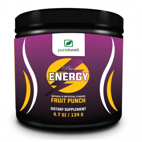 Pure and Well Pre-Workout Energy Powder