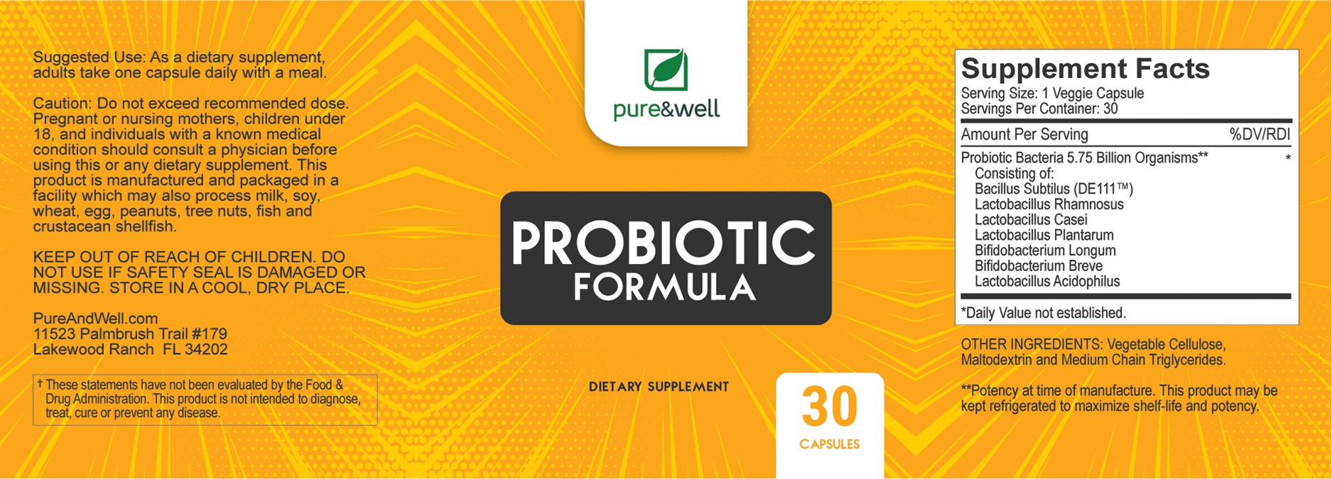 Pure and Well Probiotics