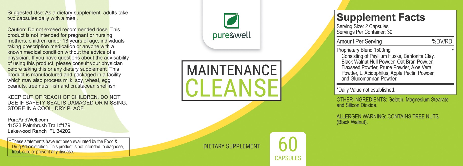 Pure and Well Maintenance Cleanse