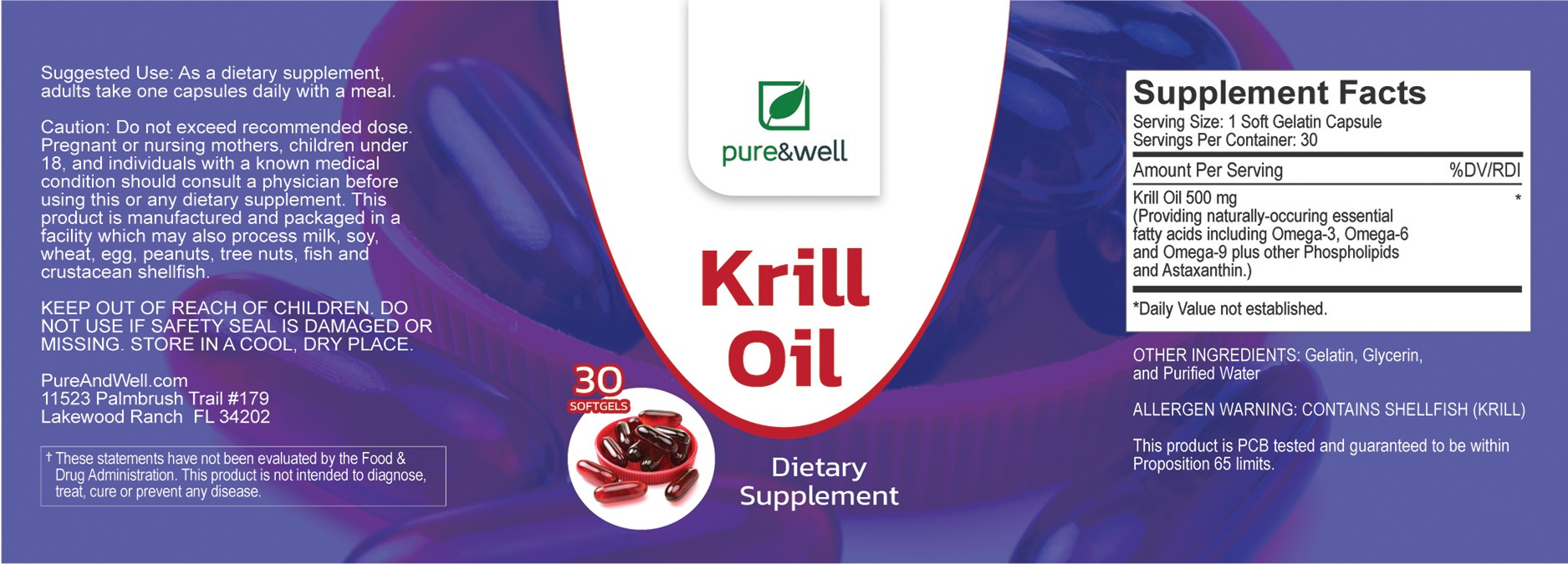 Pure and Well Krill Oil