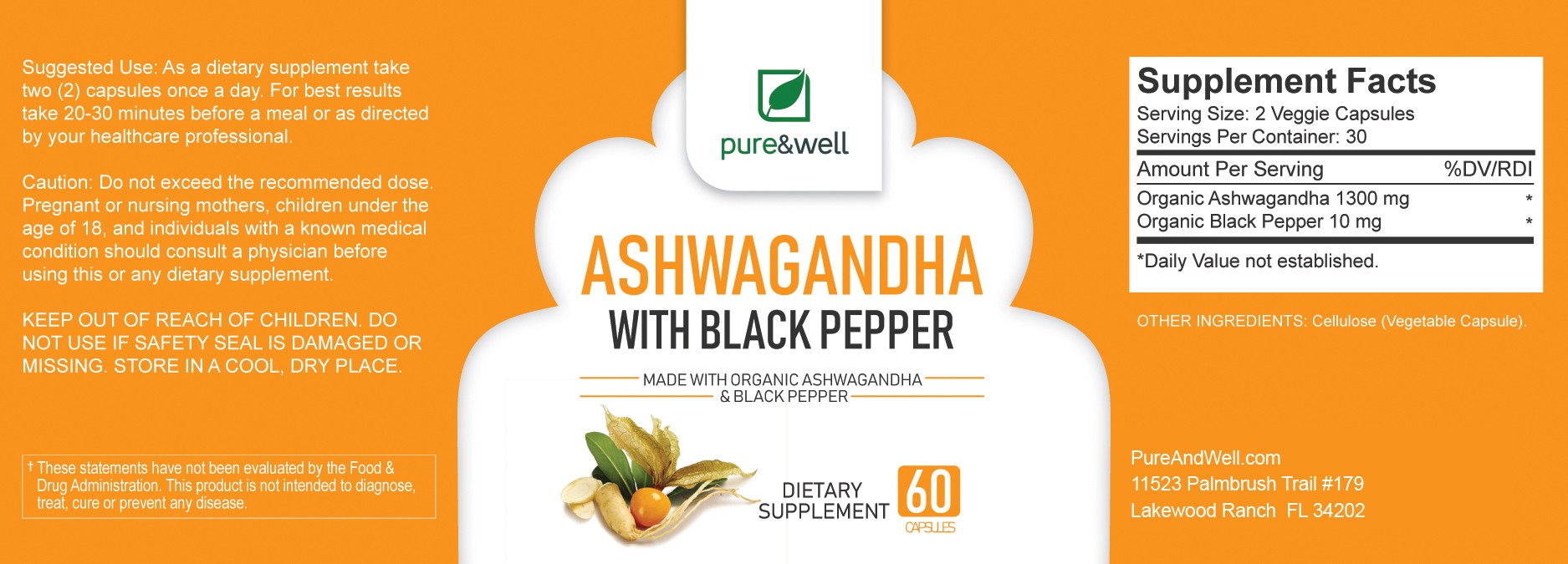 P&W Ashwagandha with Black Pepper