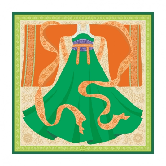 Tang Dynasty Grace Silk Scarf