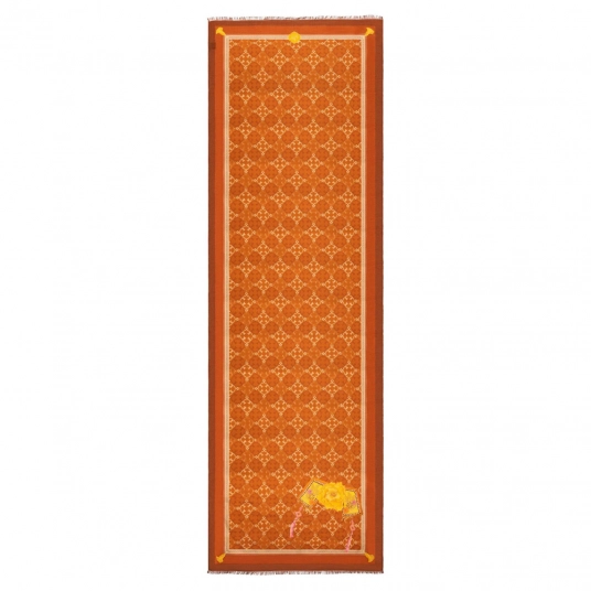 Manchurian Elegance Long Scarf - Bronze