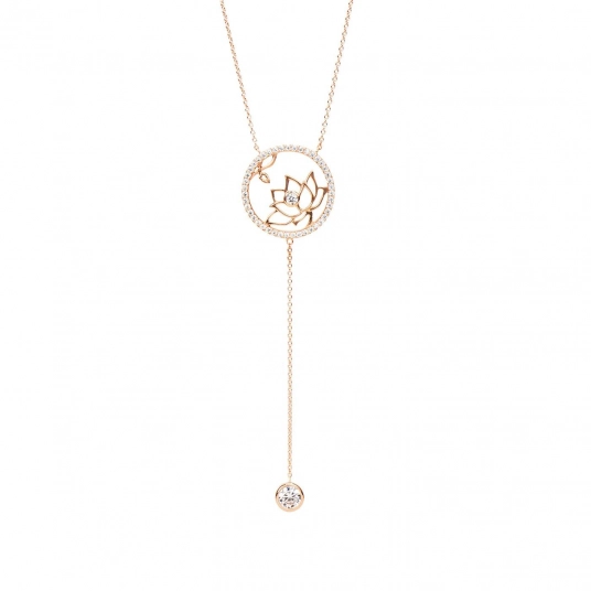 Lotus Fairies Necklace -  Rose Gold