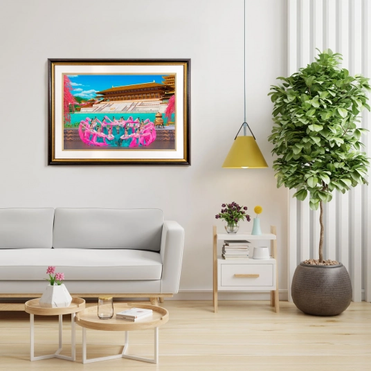 Sleeves of the Tang Palace Giclée Print (With Frame)