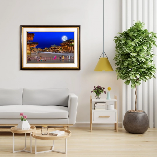 Visiting the Moon Palace Giclée Print (With Frame)
