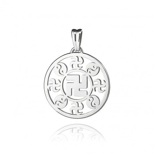 Falun Pendant - 18kt White Gold 22mm