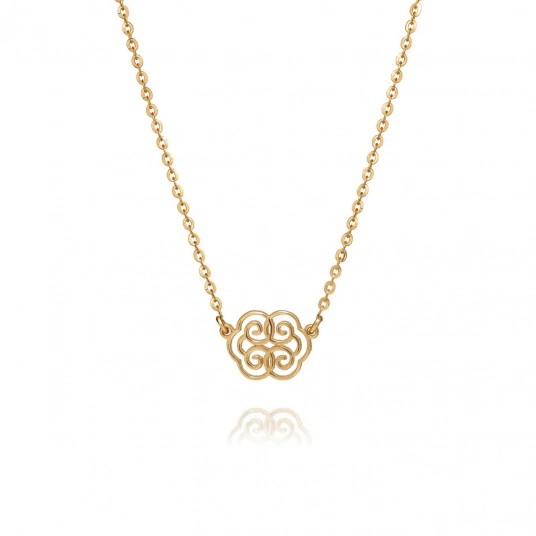 Ruyi Wondrous Blessings Necklace (14kt Yellow Gold)