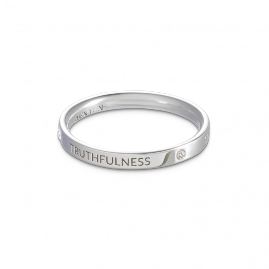 Zhen Shan Ren Timeless Bliss Ring Platinum, 2.5mm wide
