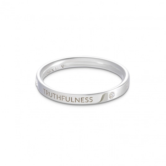 Zhen Shan Ren Timeless Bliss Ring Sterling Silver, 2.5mm wide